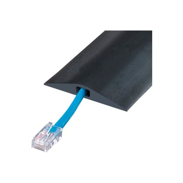 Justrite Cable Protector, 1-7/8 in H, 5 ft L, 6 in W, 1 Channel, Rubber, Black RFD9-5 - main